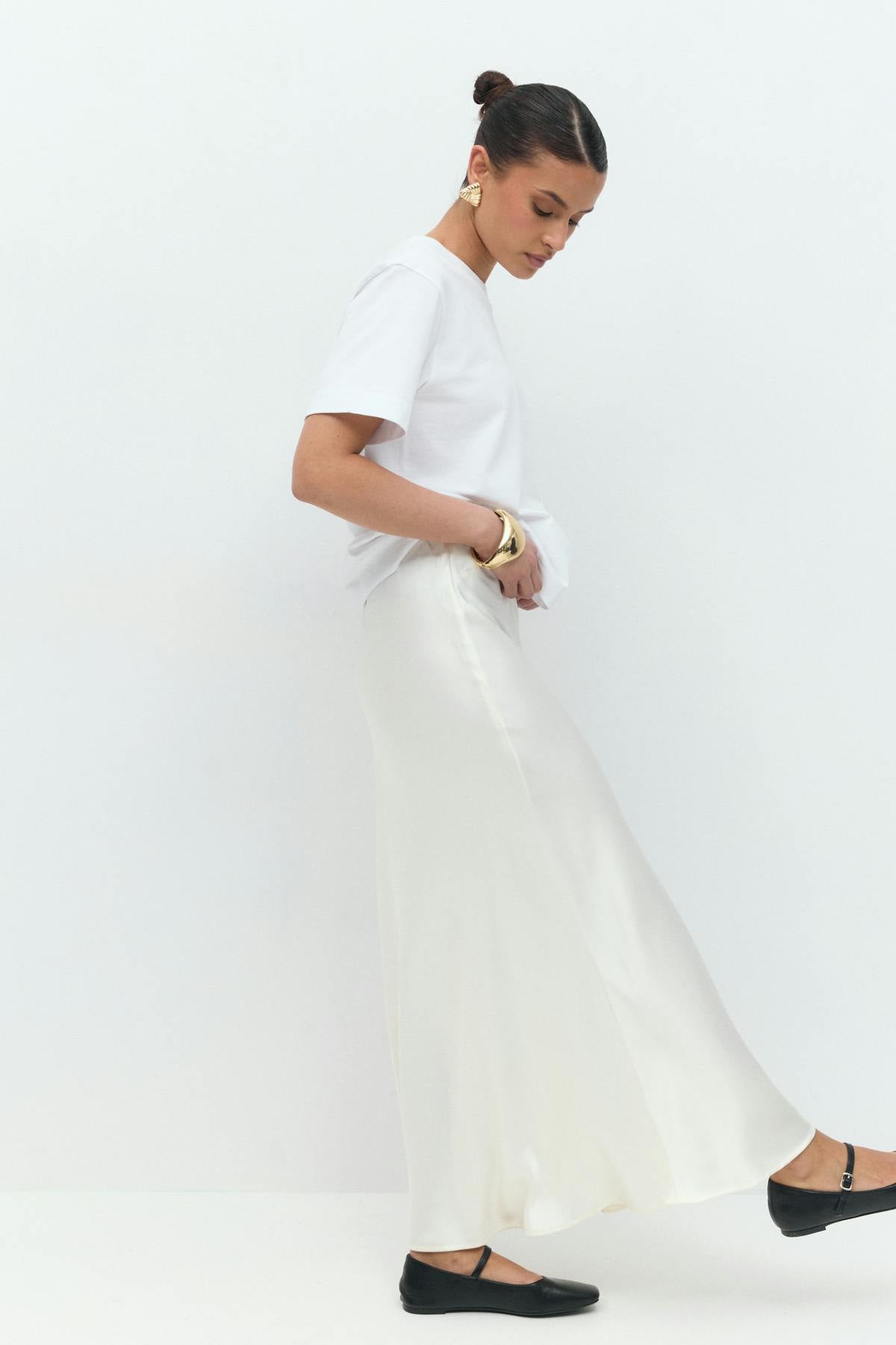 Satin skirt
