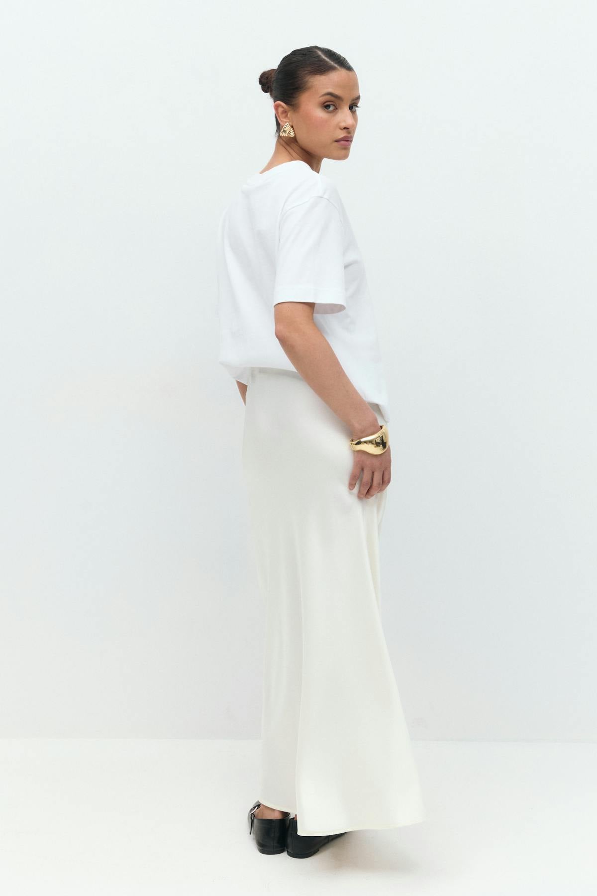 Satin skirt