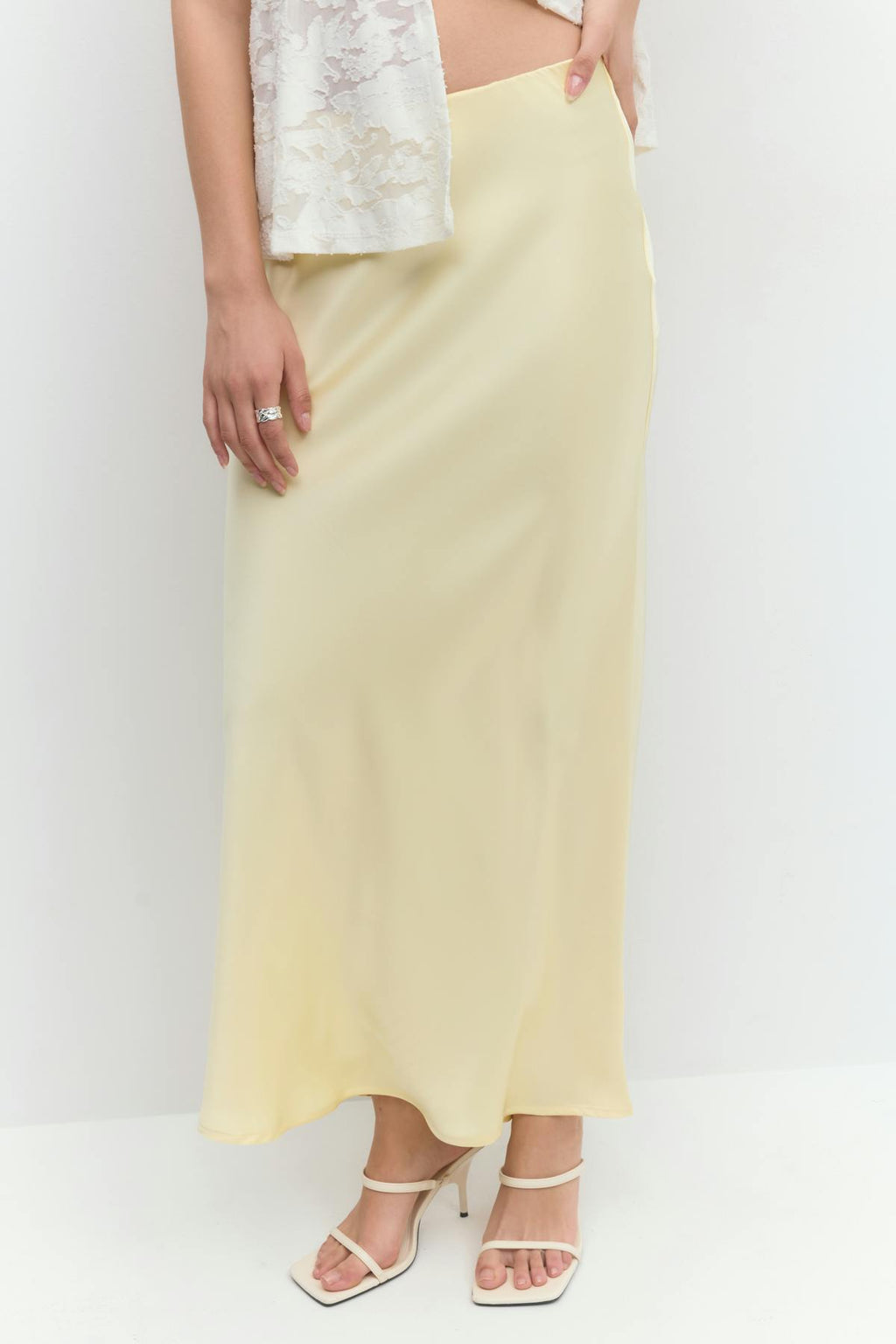 Satin skirt