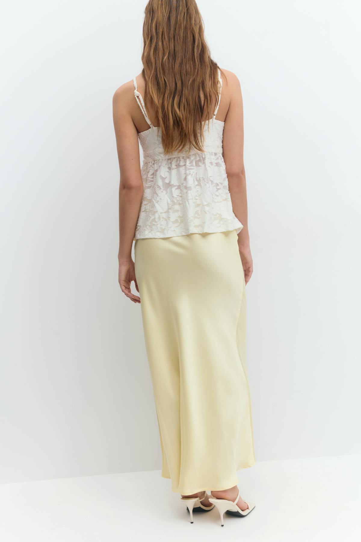 Satin skirt