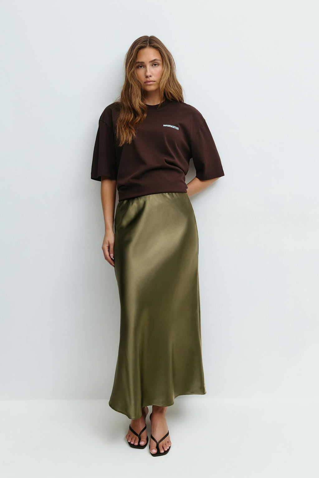 Satin skirt