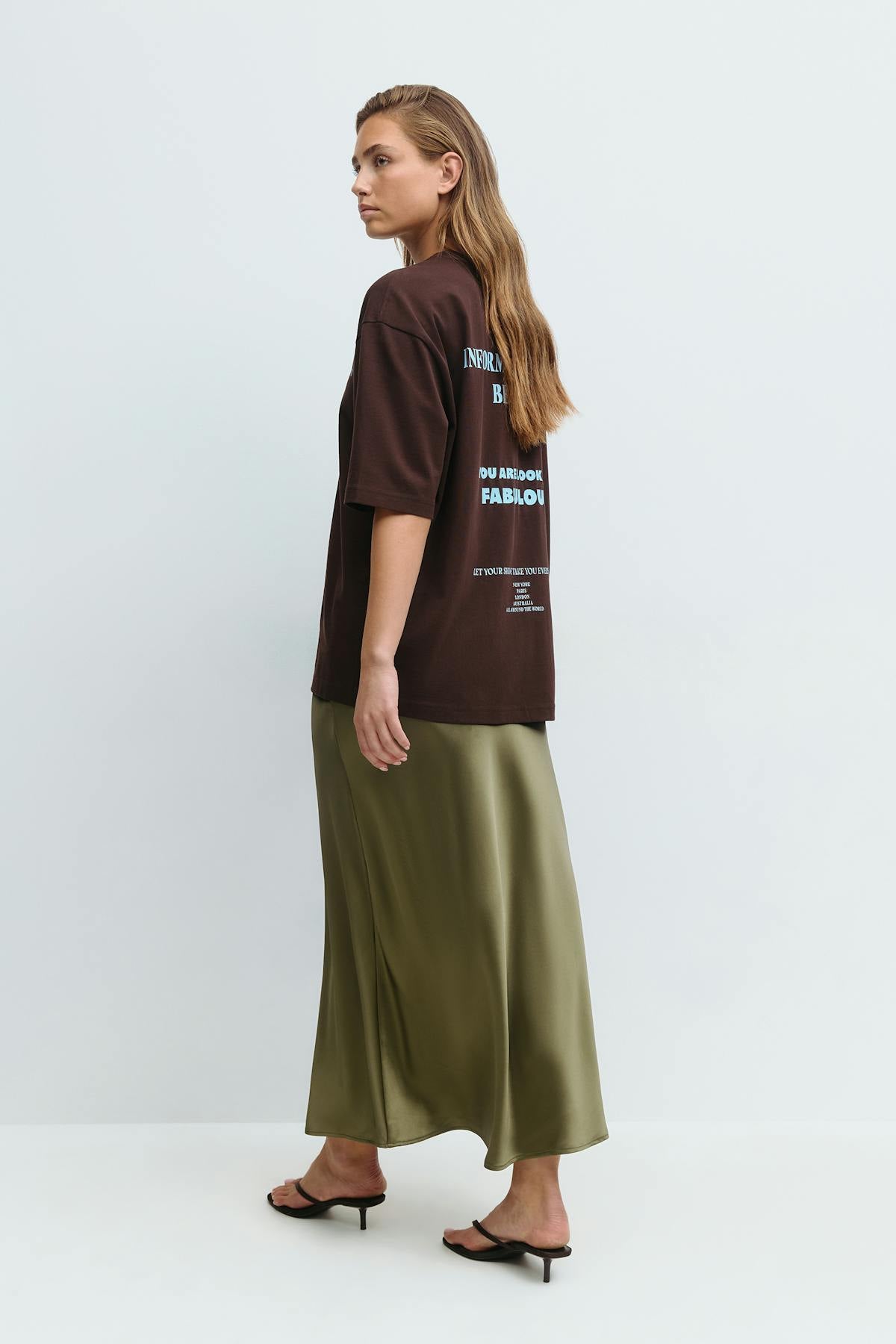 Satin skirt