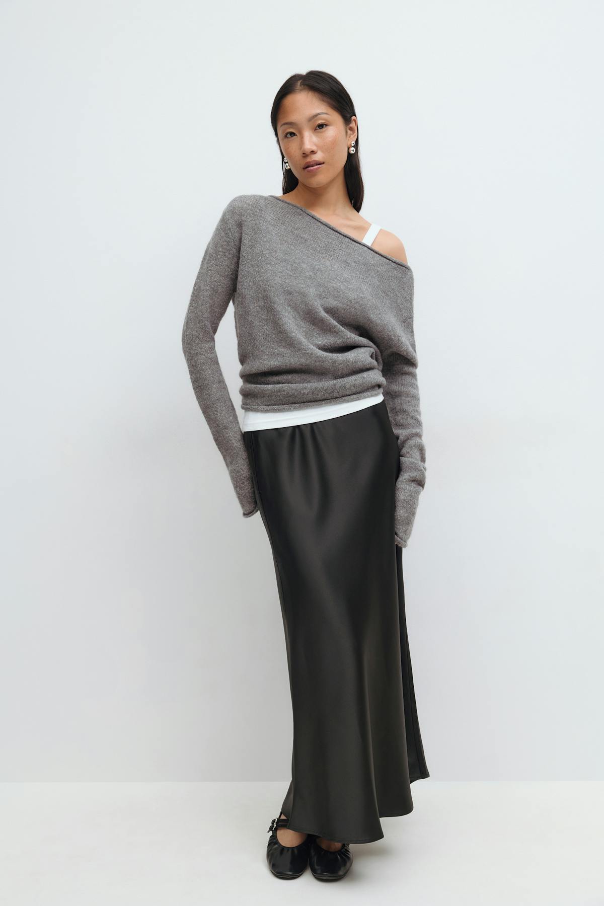 Satin skirt