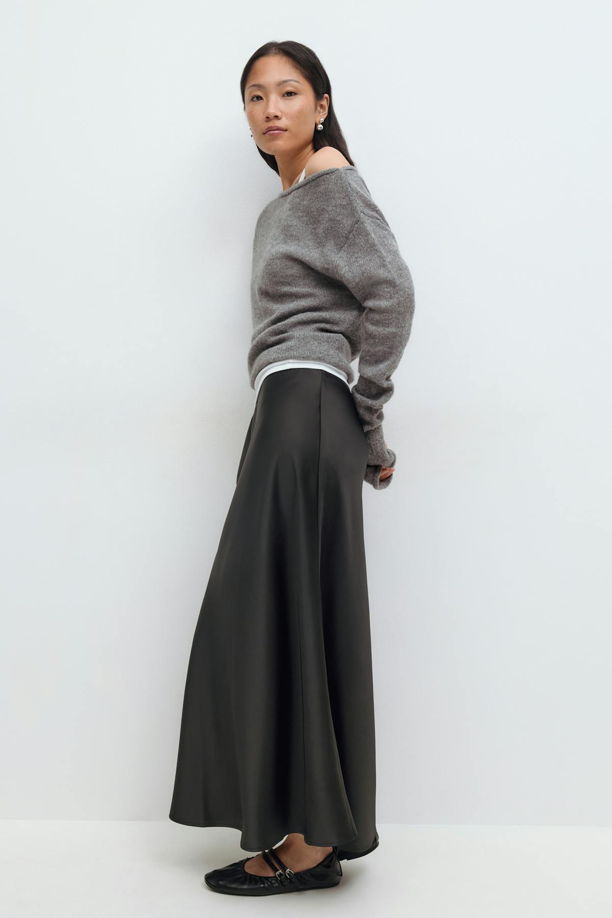 Satin skirt
