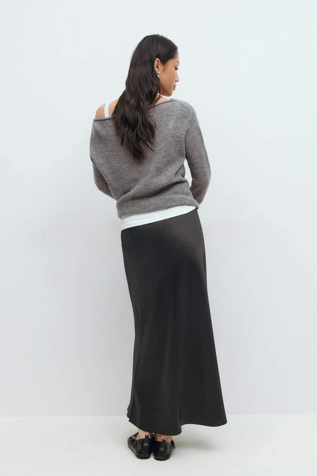 Satin skirt