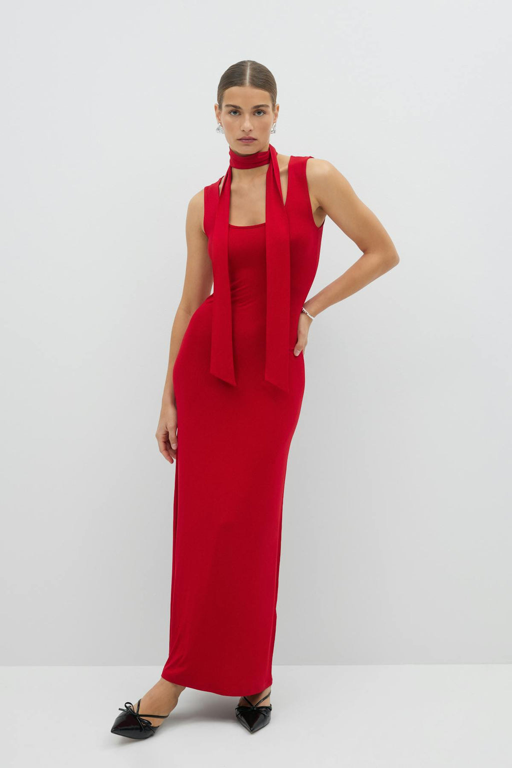 Soft touch scarf dress