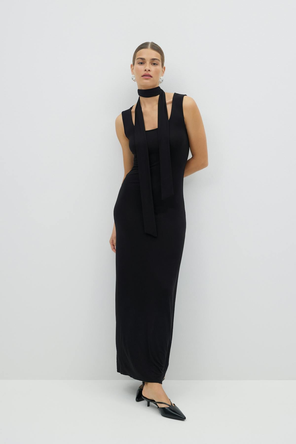 Soft touch scarf dress