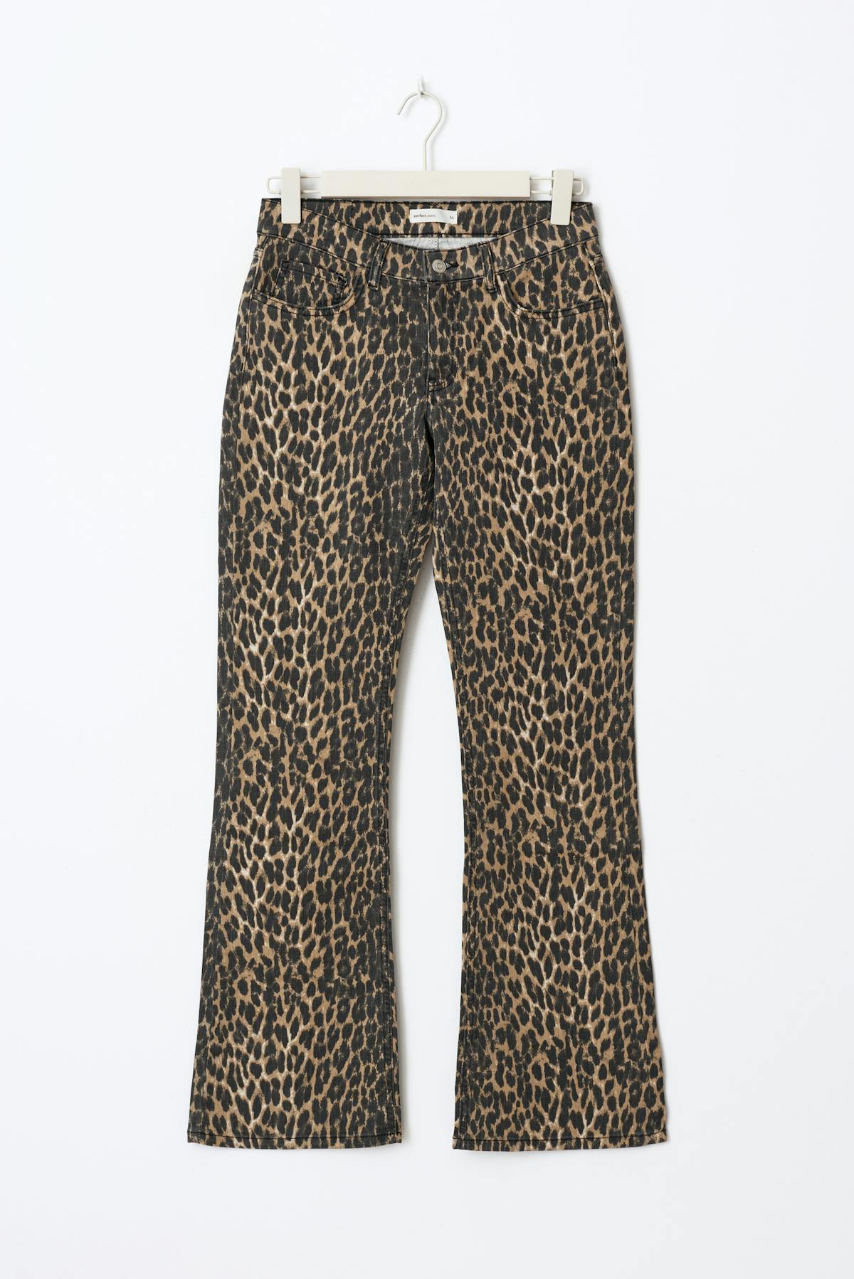Leopard bootcut  jeans