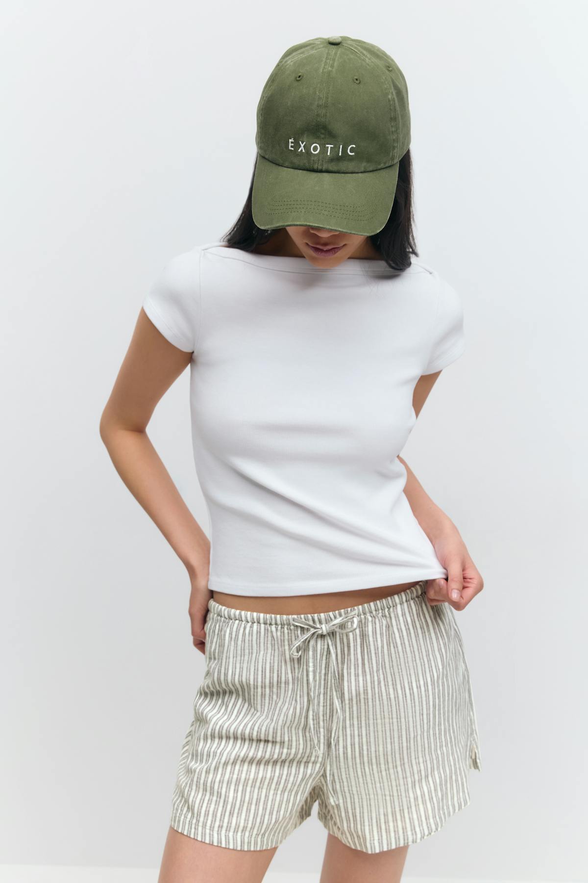 Boatneck tight rib top
