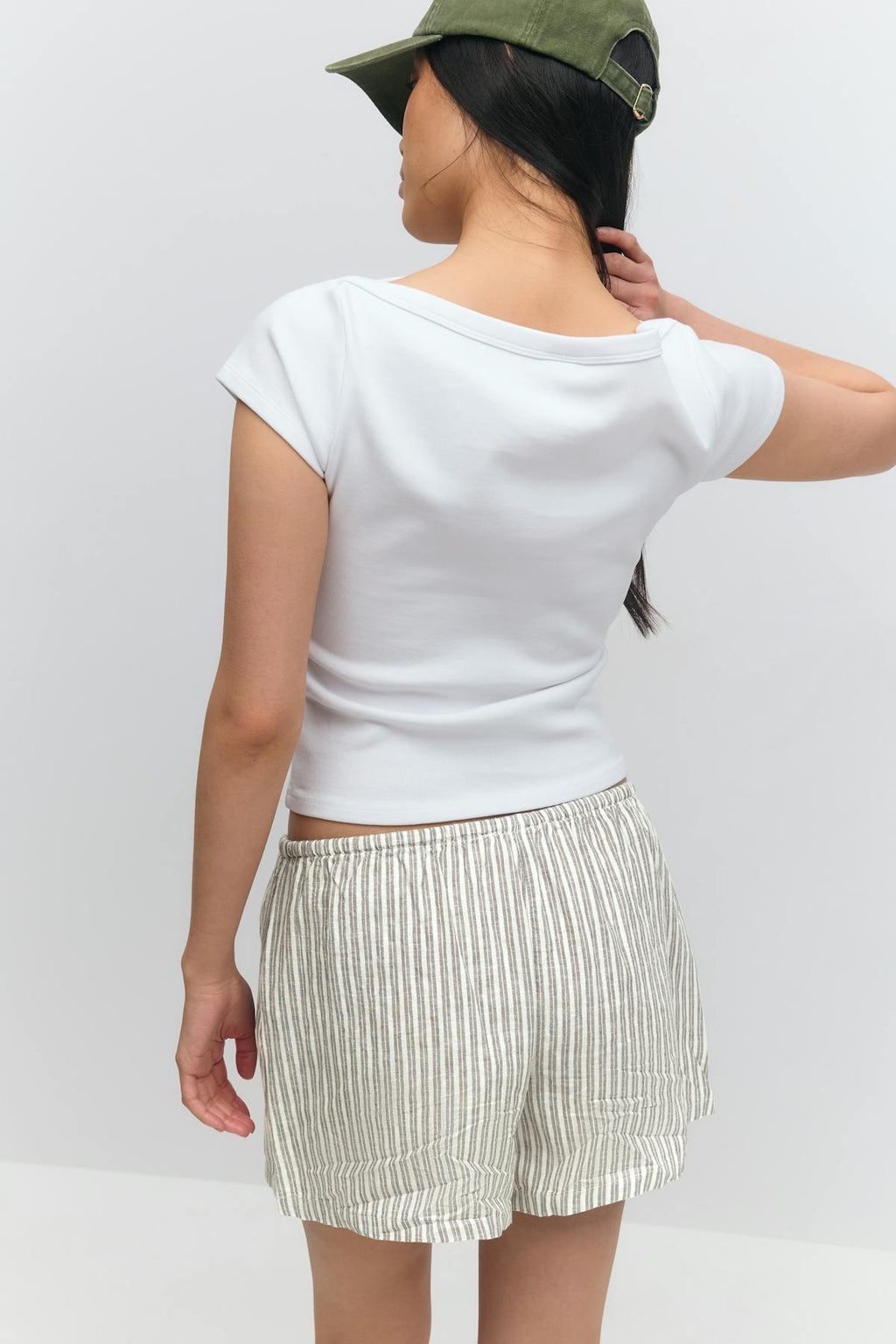 Boatneck tight rib top