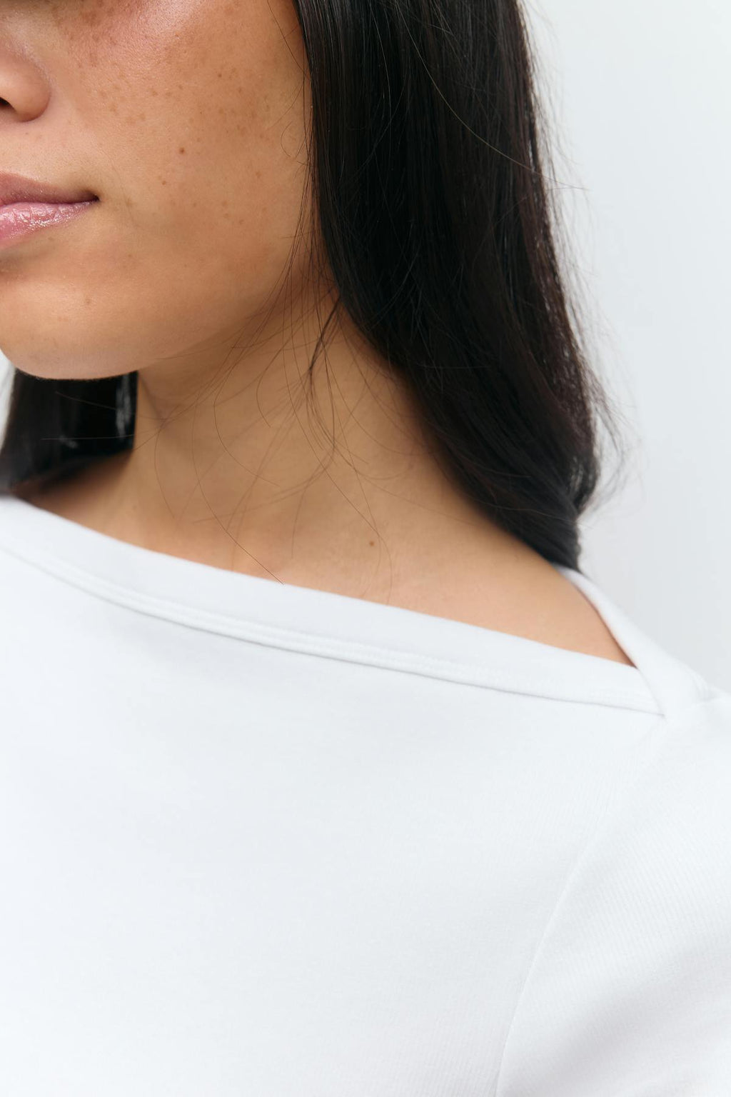 Boatneck tight rib top