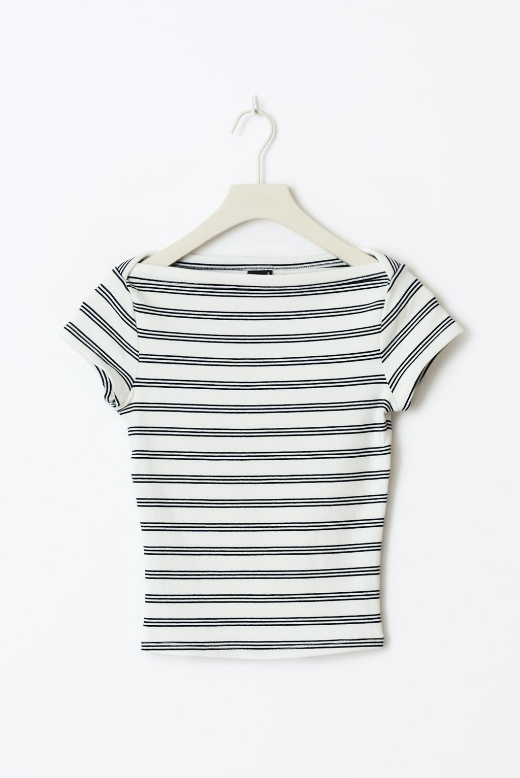 Boatneck tight rib top