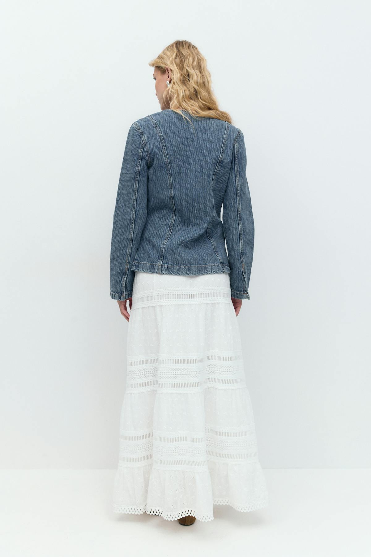 Broderie maxi skirt