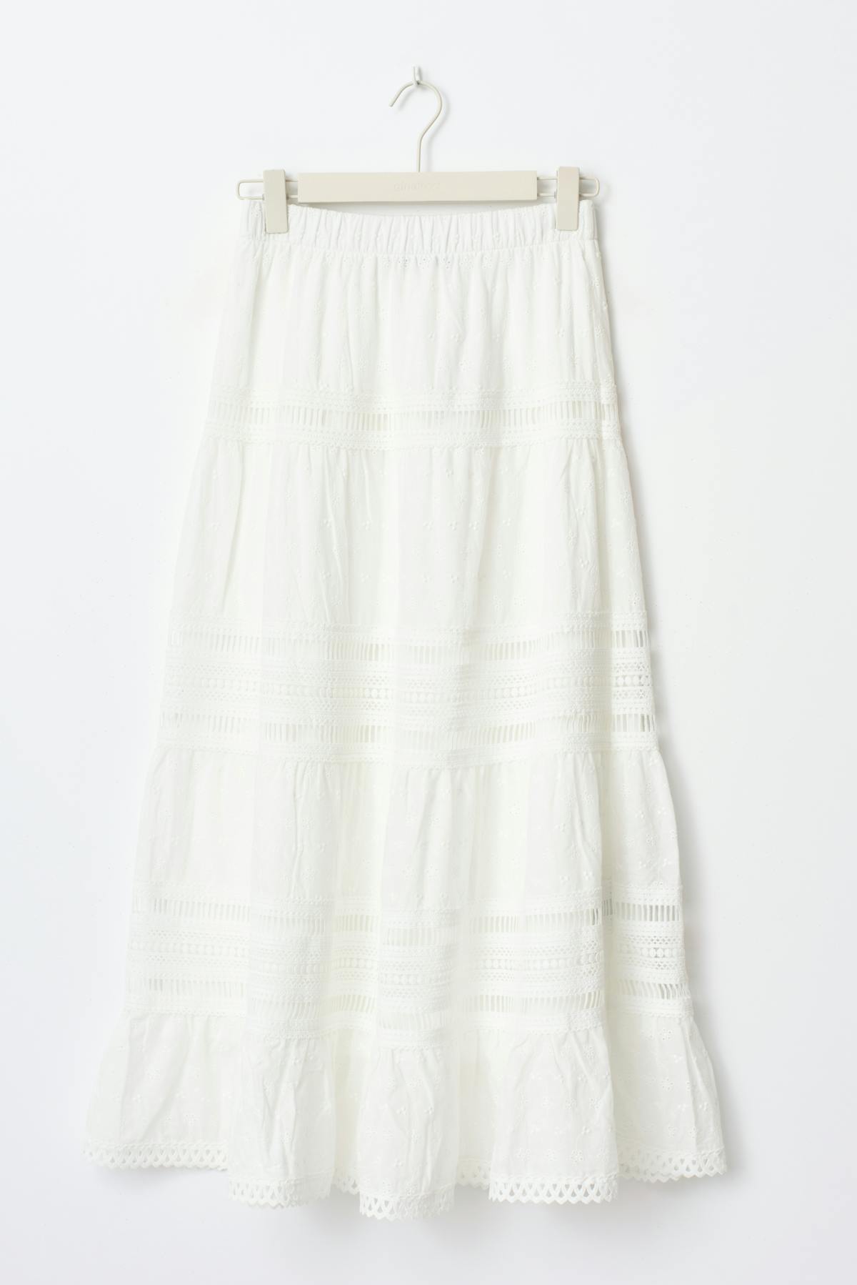 Broderie maxi skirt