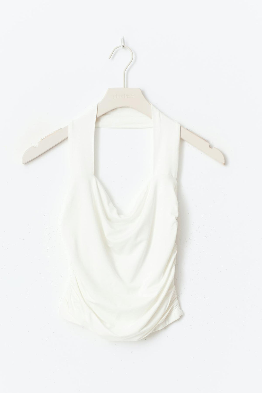 Soft touch halterneck top