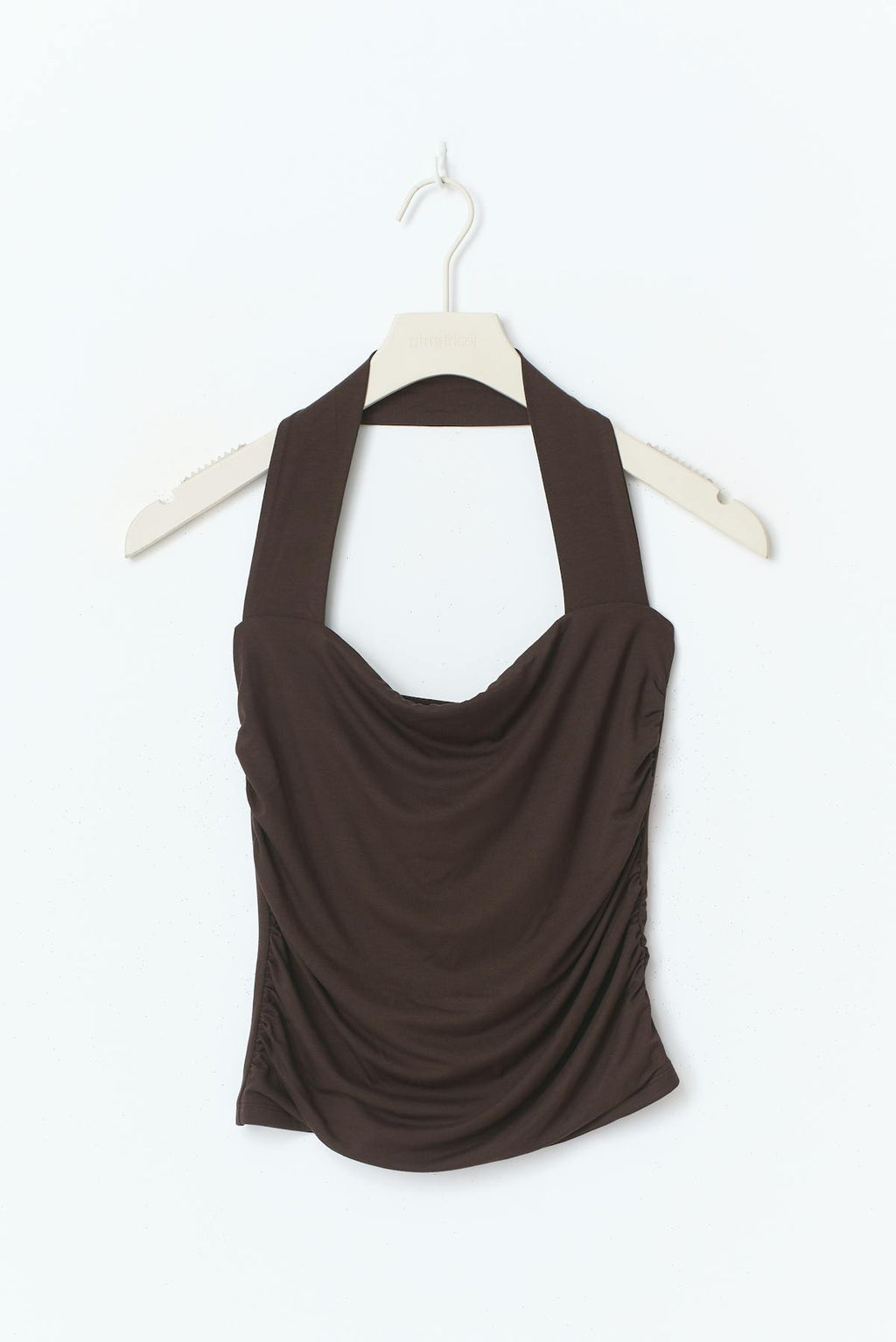 Soft touch halterneck top
