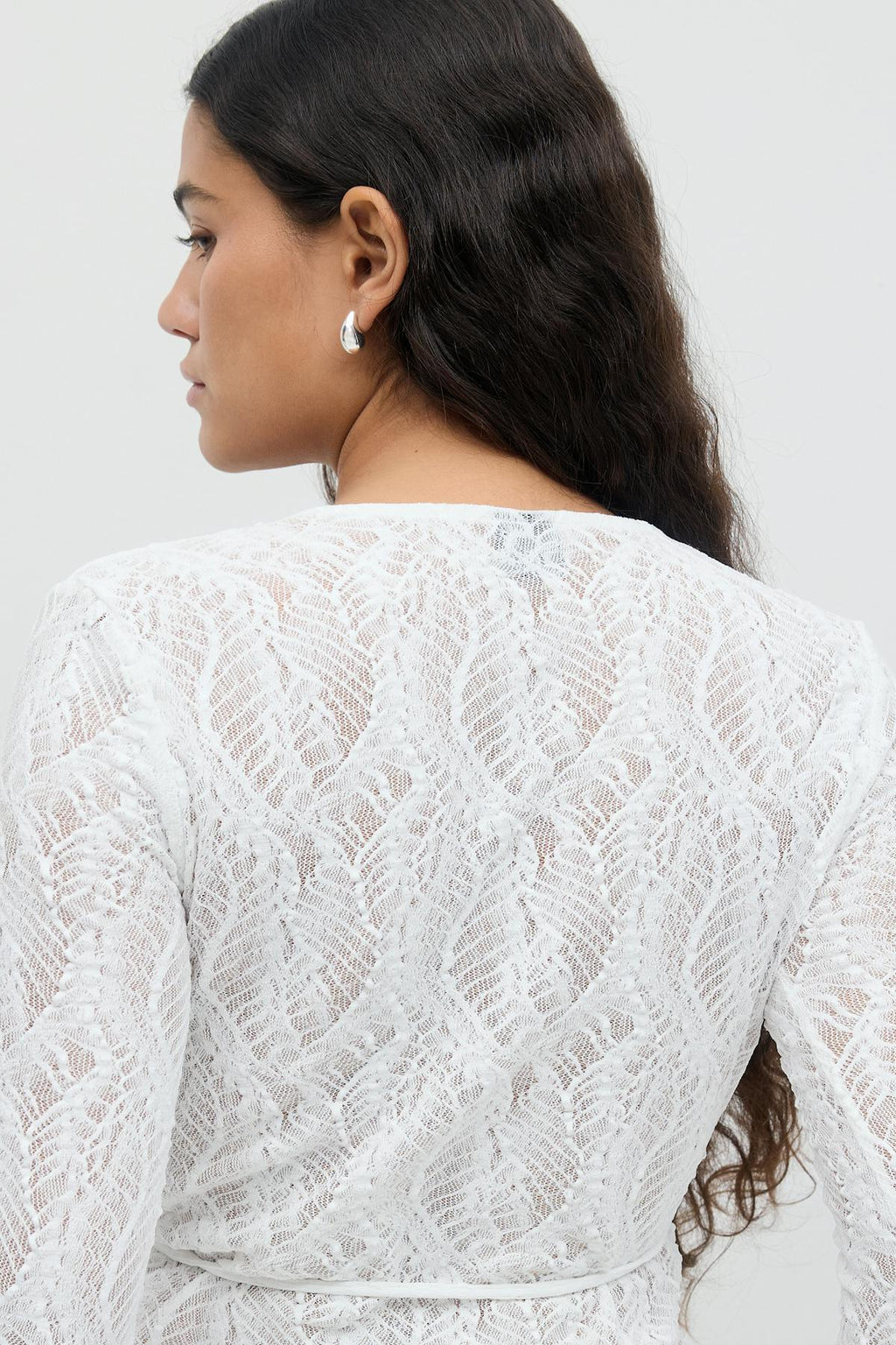 Lace wrap top
