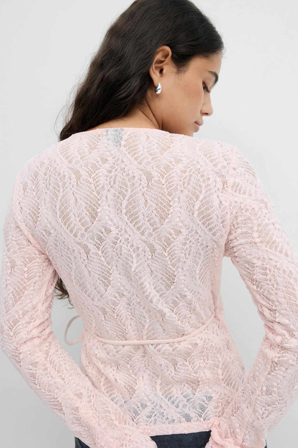 Lace wrap top