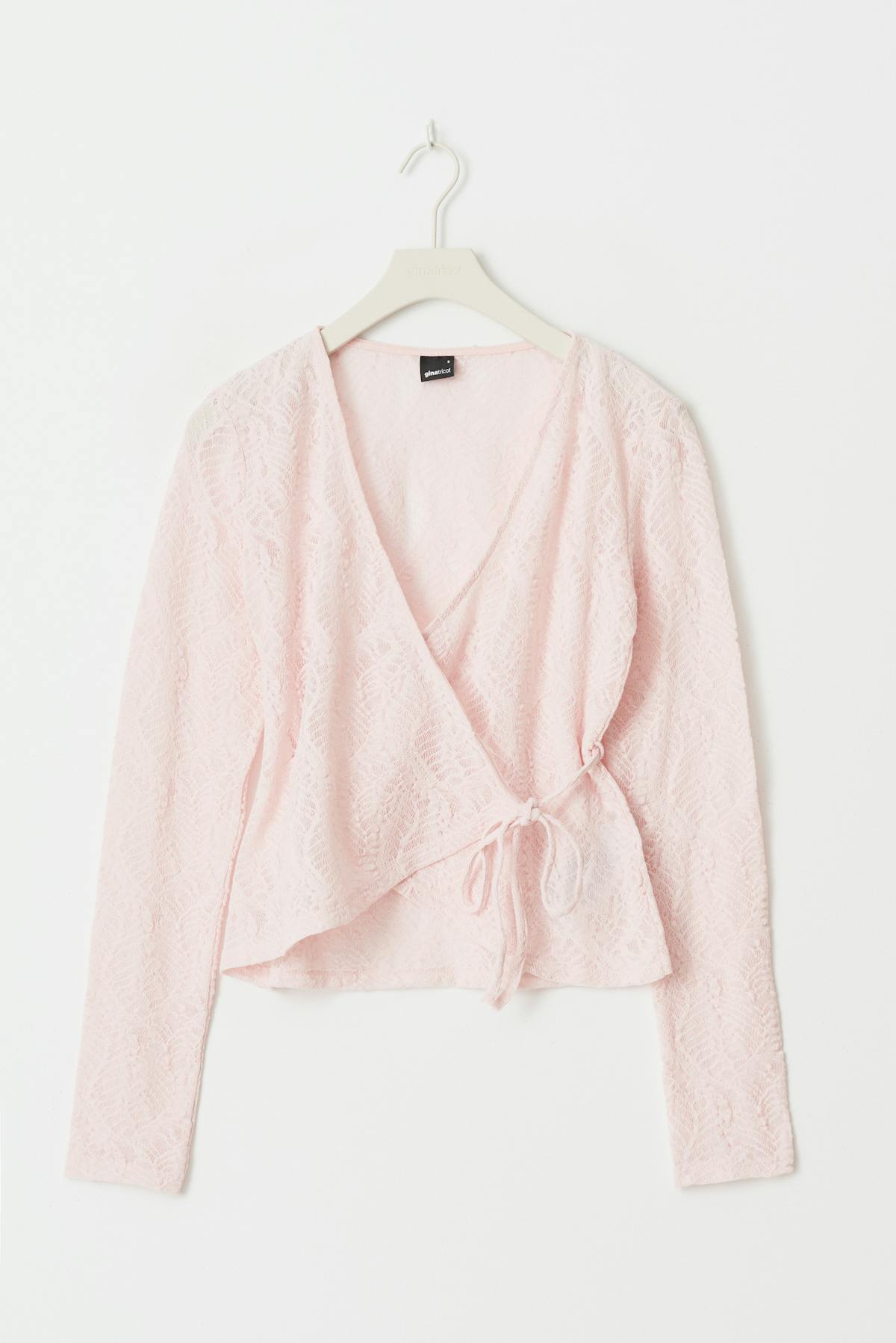 Lace wrap top