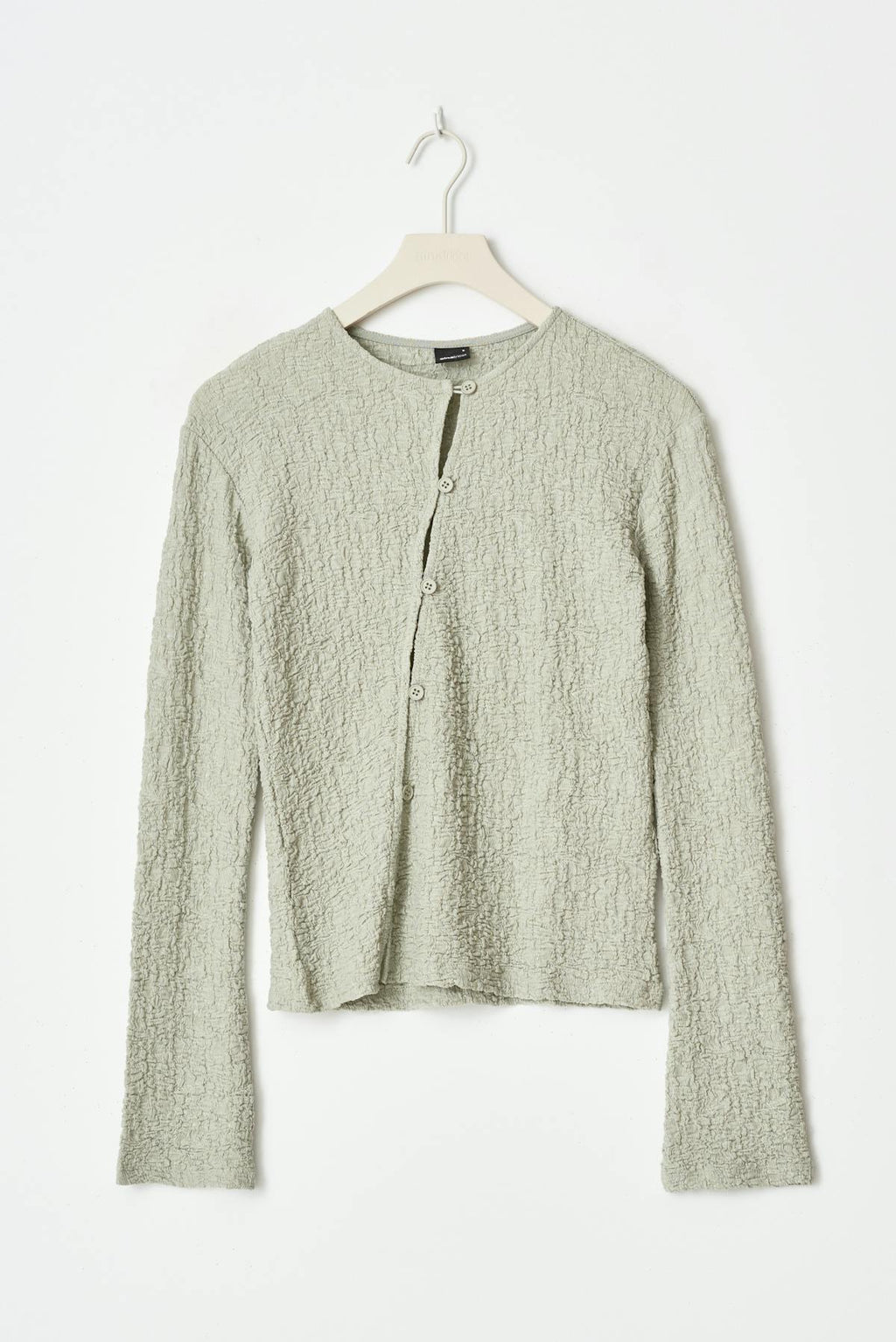 Textured buttoned top