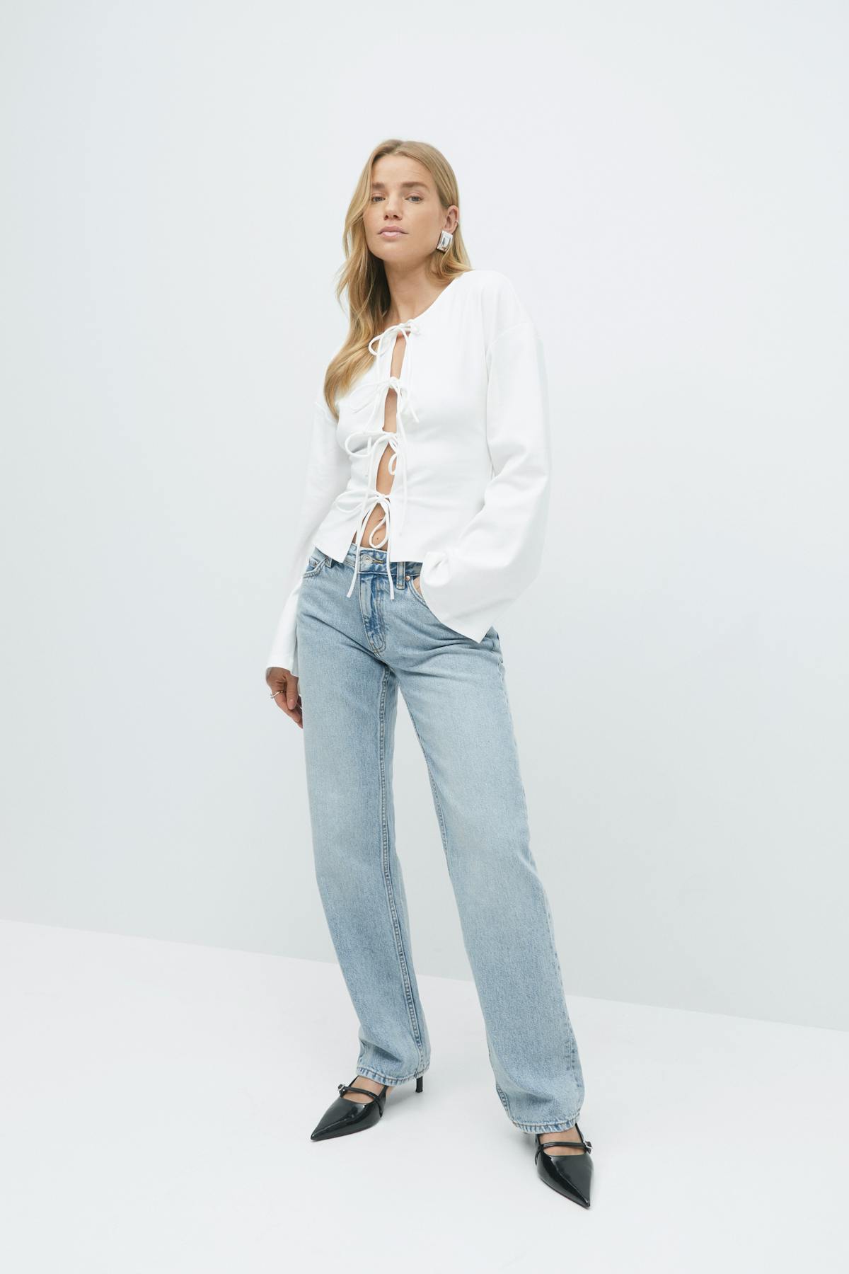 Tie front top