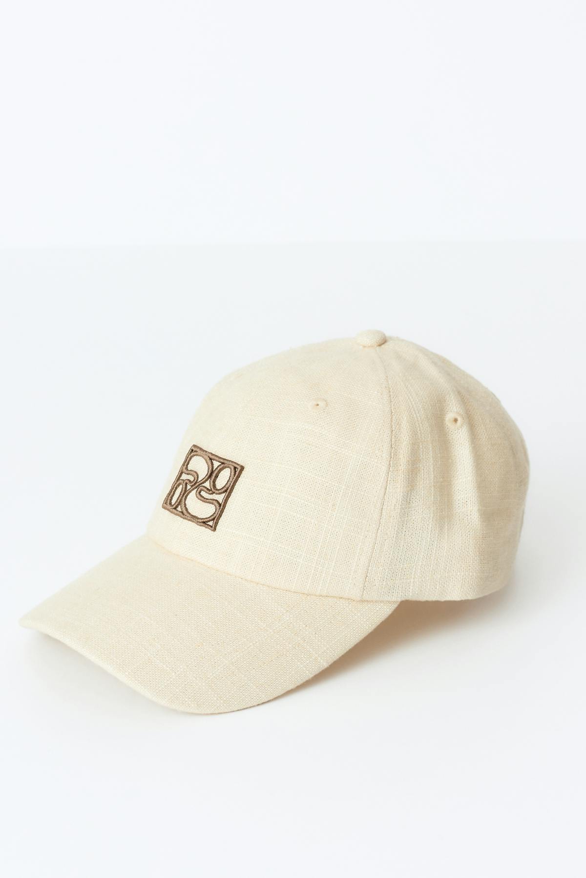 Linen blend cap