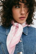 Linen blend scarf