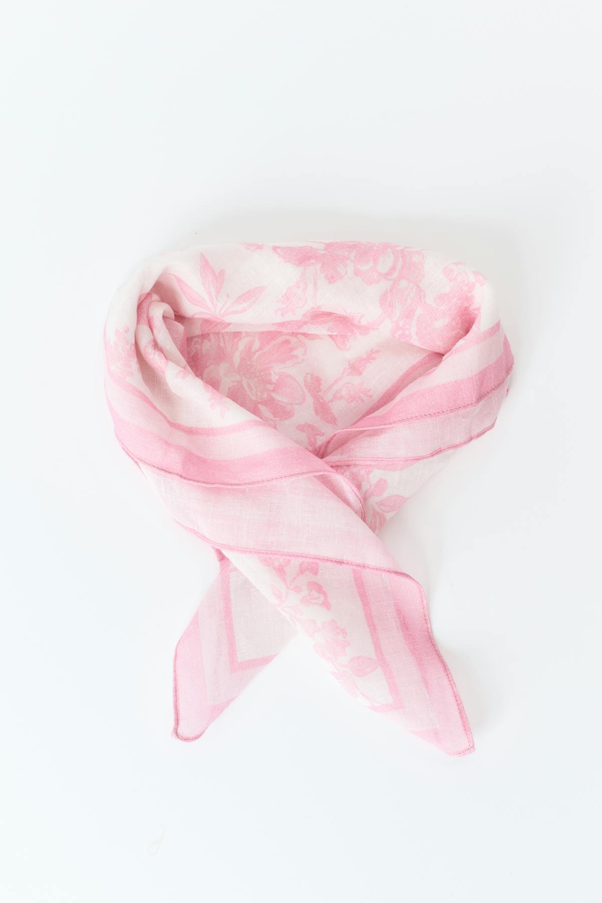 Linen blend scarf
