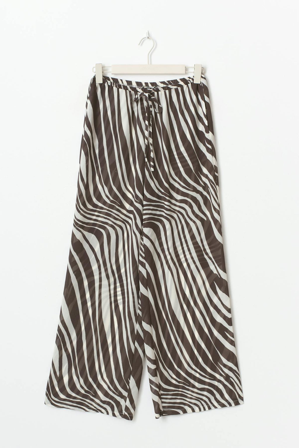 Wide chiffon trousers