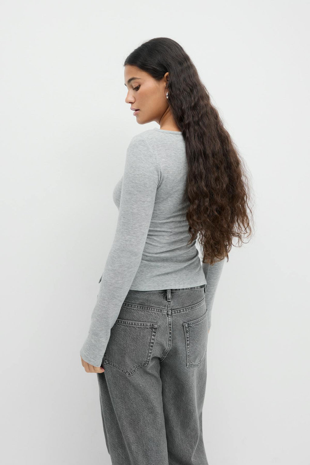 Boatneck ruched top