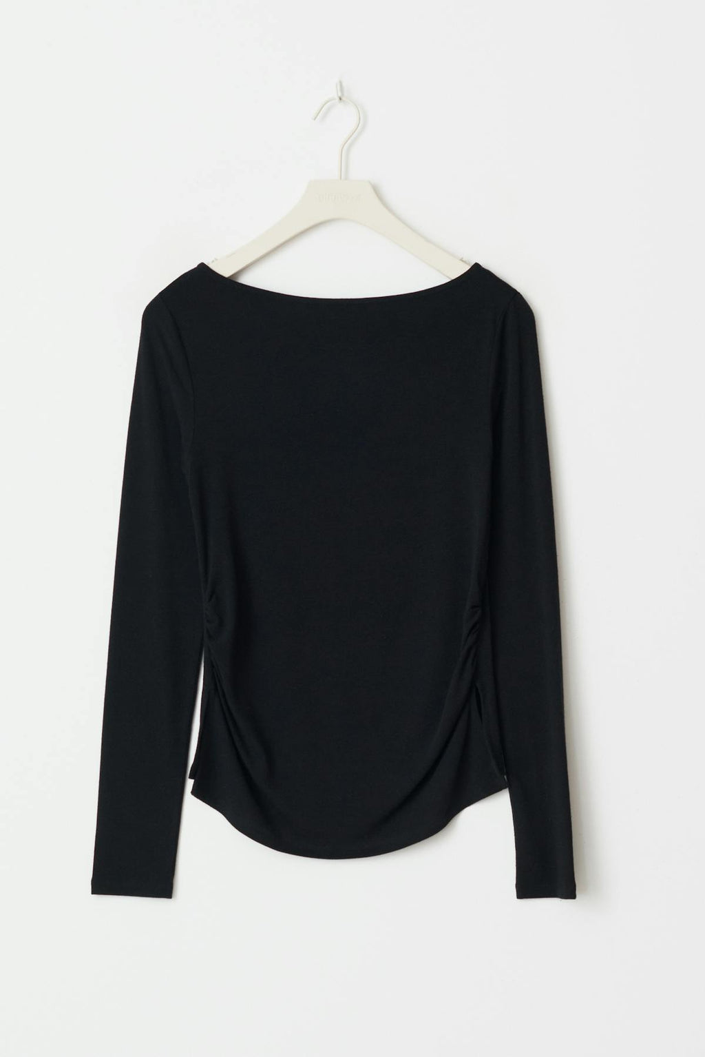 Boatneck ruched top