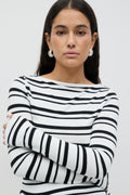 Boatneck ruched top