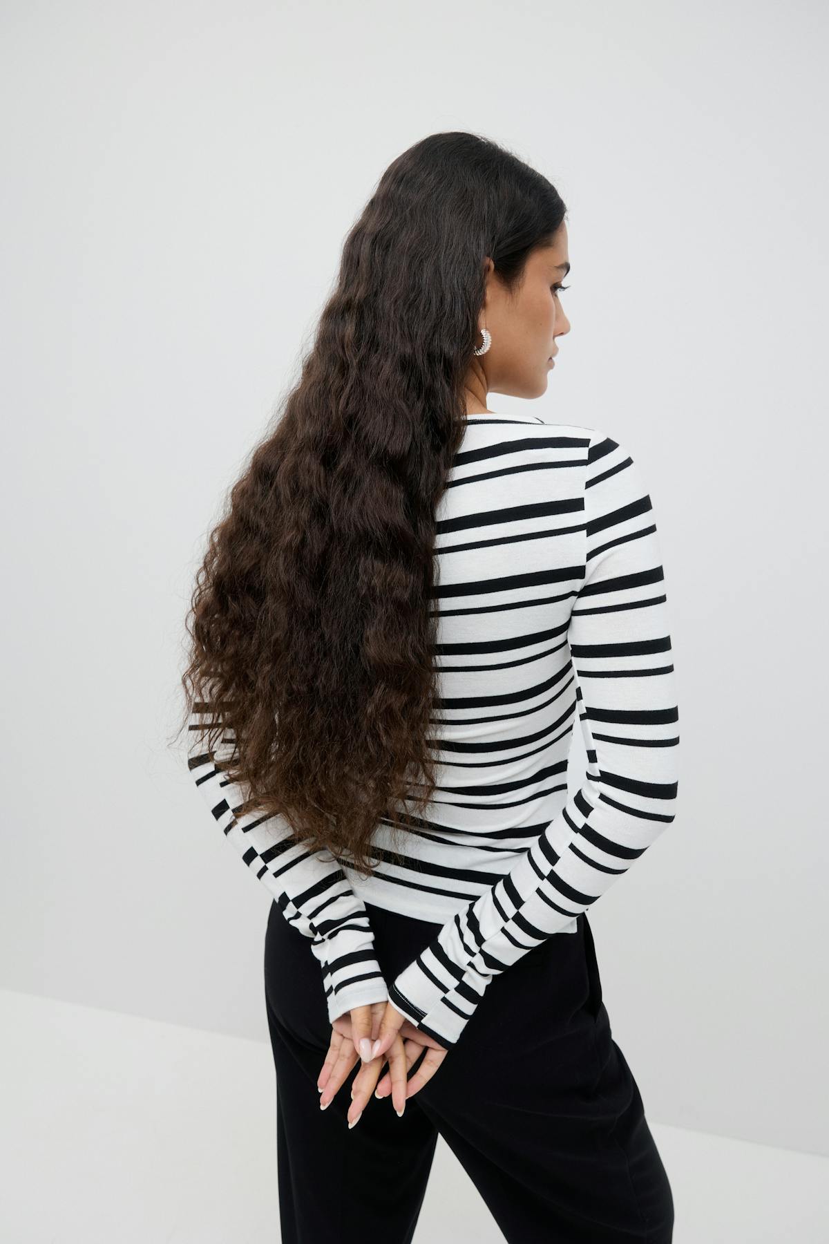 Boatneck ruched top