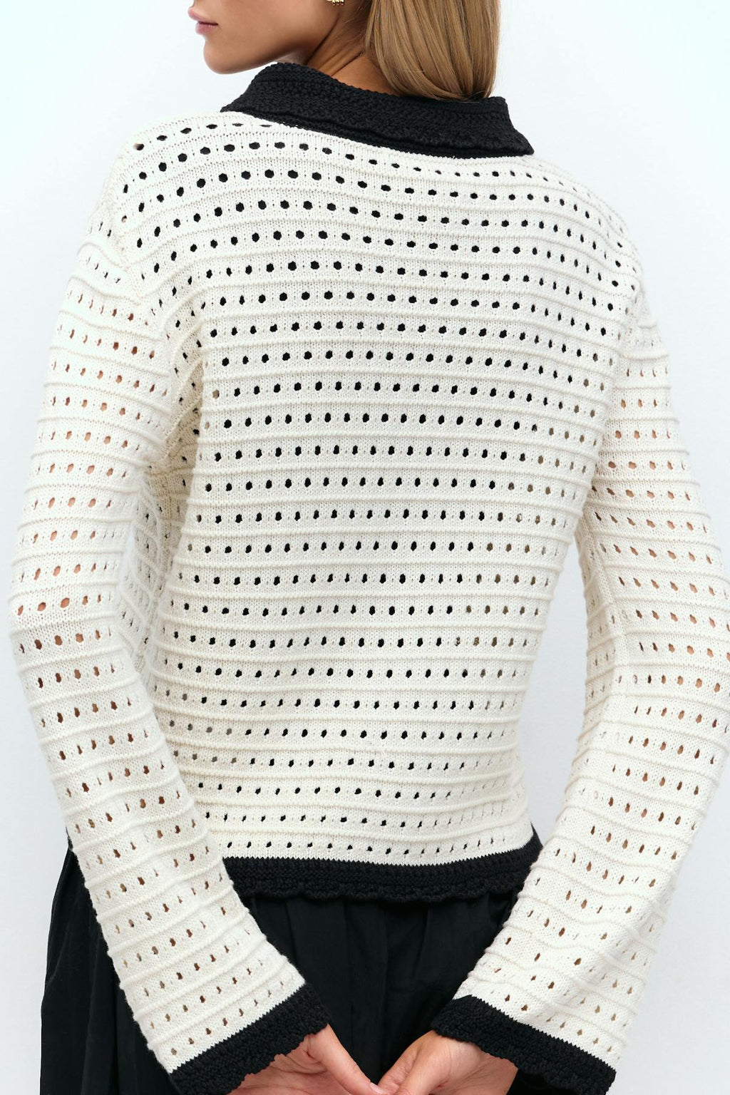 Knit contrast cardigan