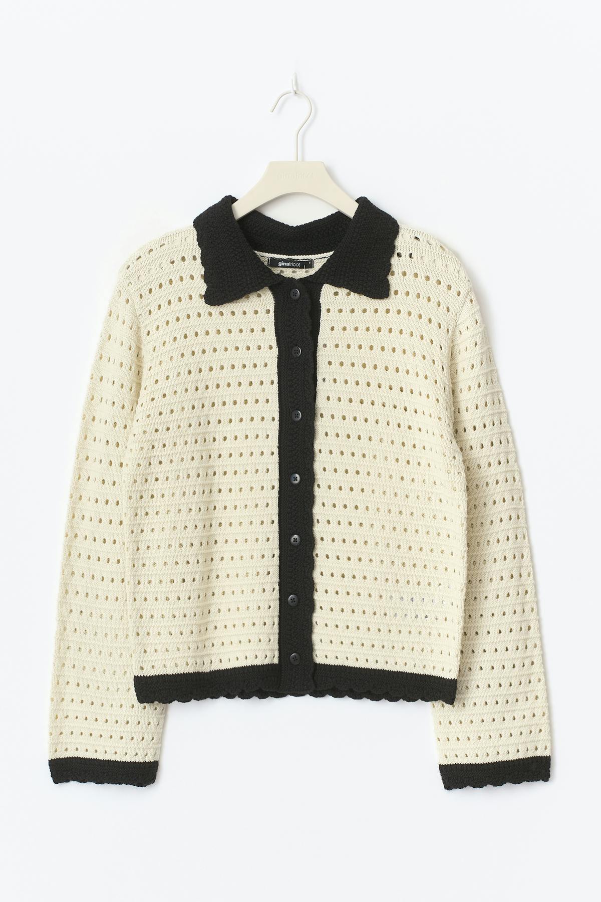 Knit contrast cardigan