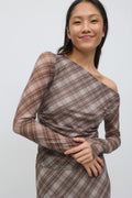 Ruched mesh top