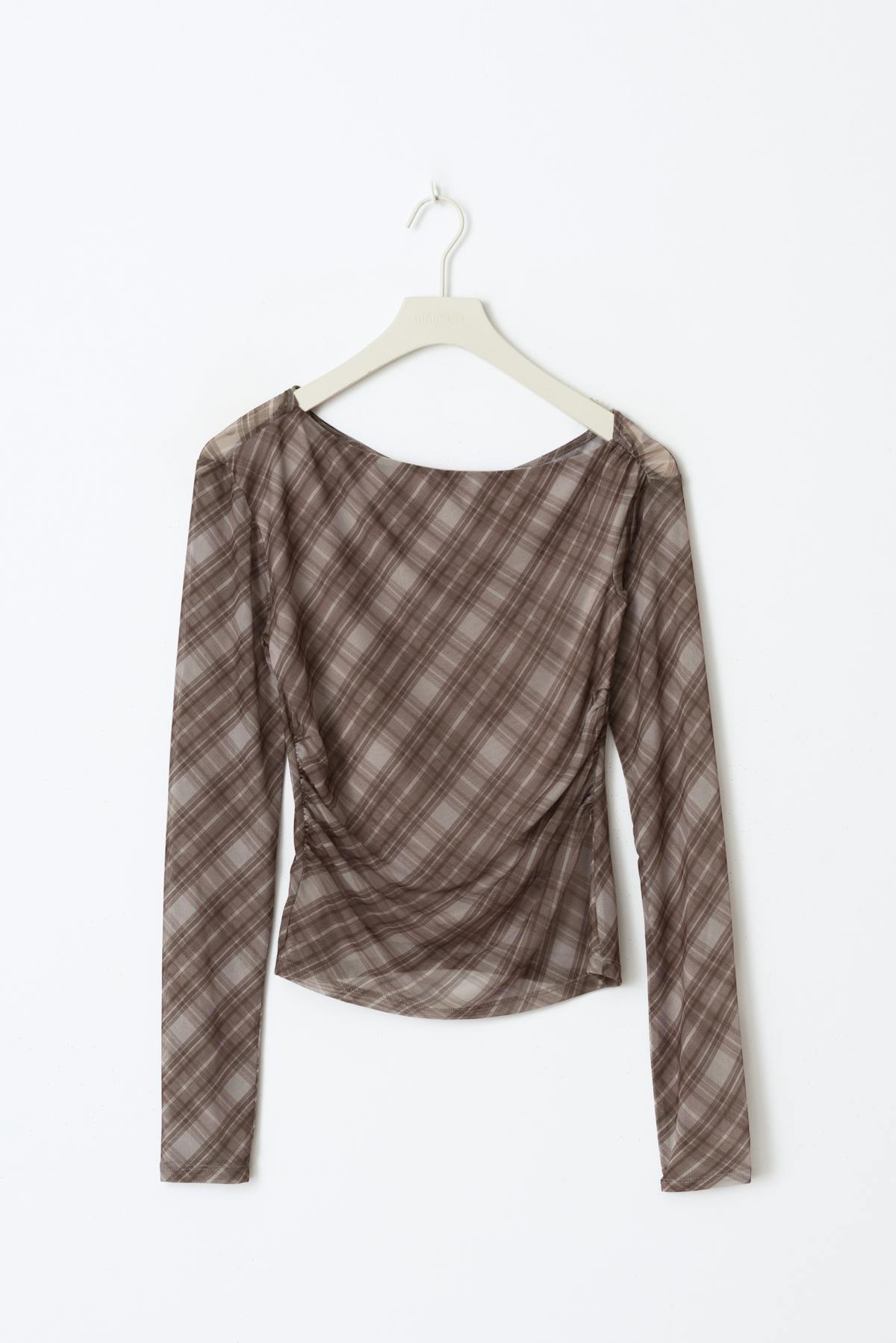 Ruched mesh top