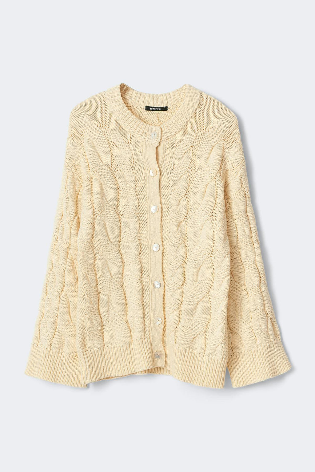 Chunky knitted cable cardigan