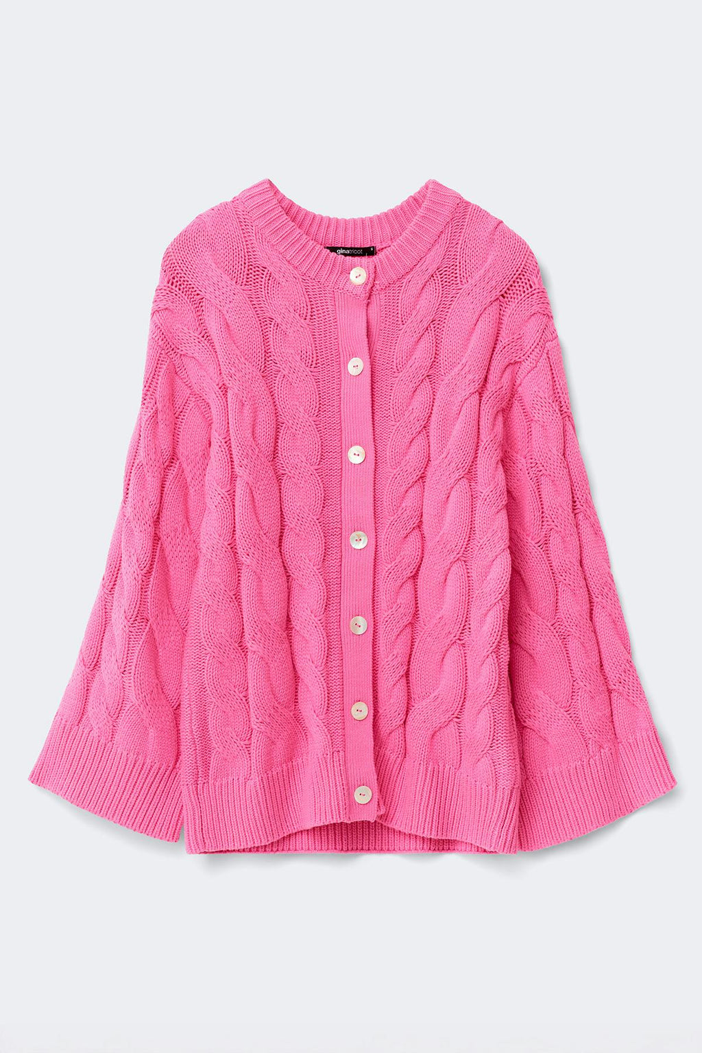 Chunky knitted cable cardigan