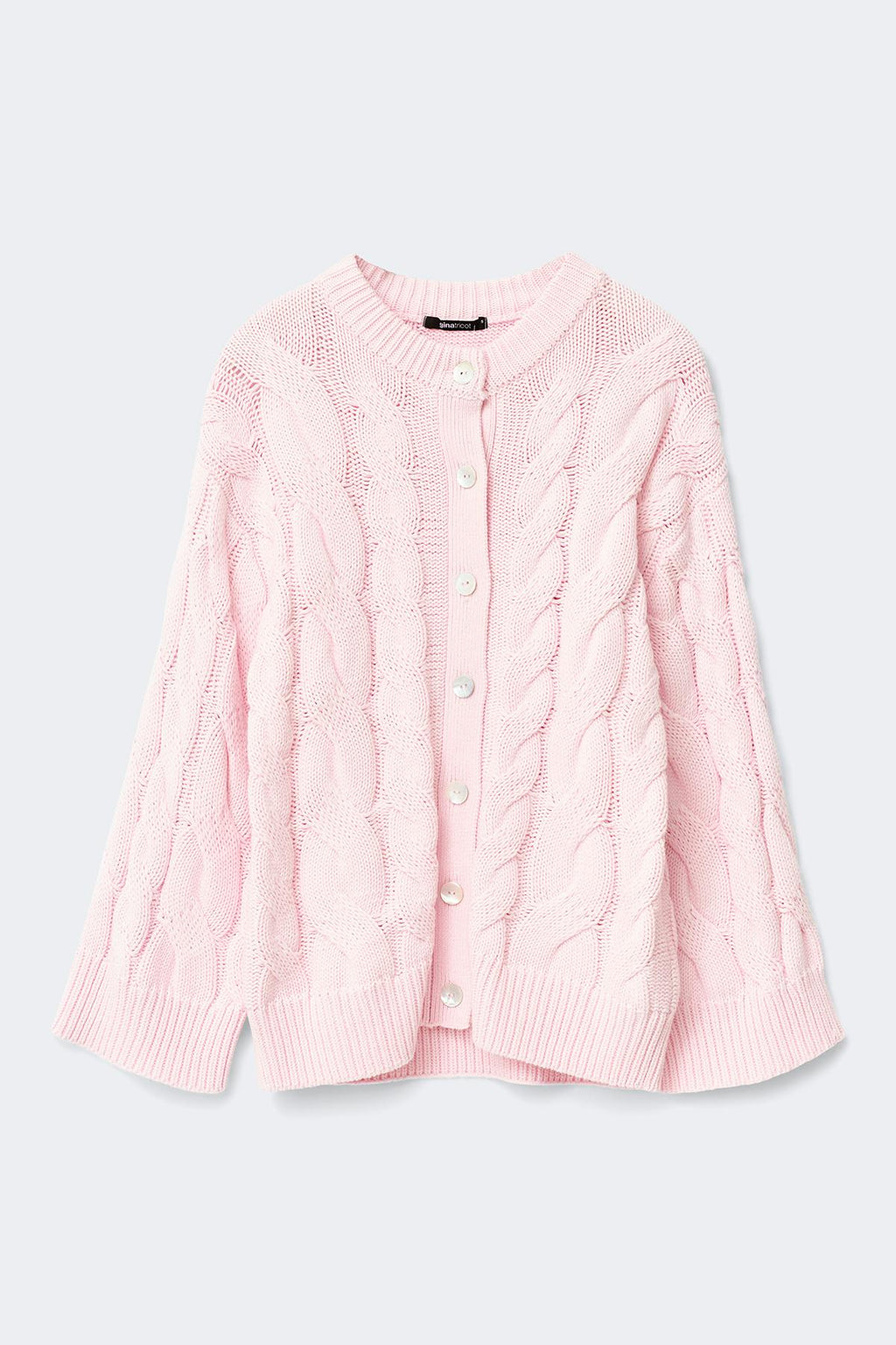 Chunky knitted cable cardigan