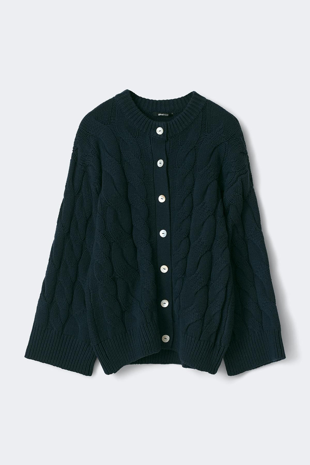 Chunky knitted cable cardigan