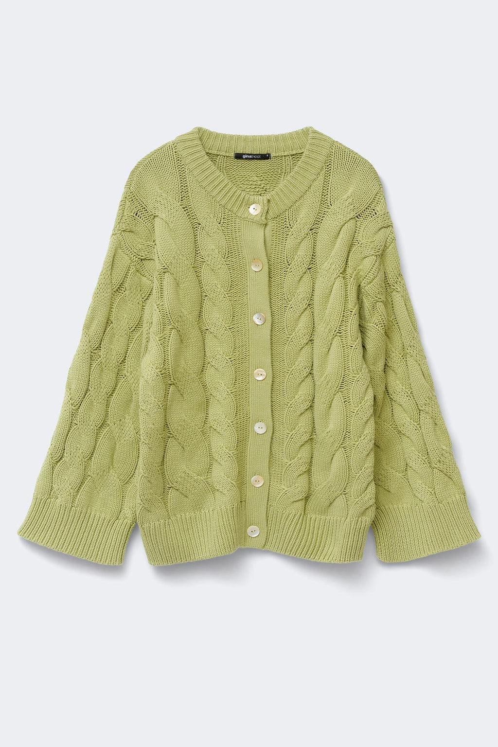 Chunky knitted cable cardigan
