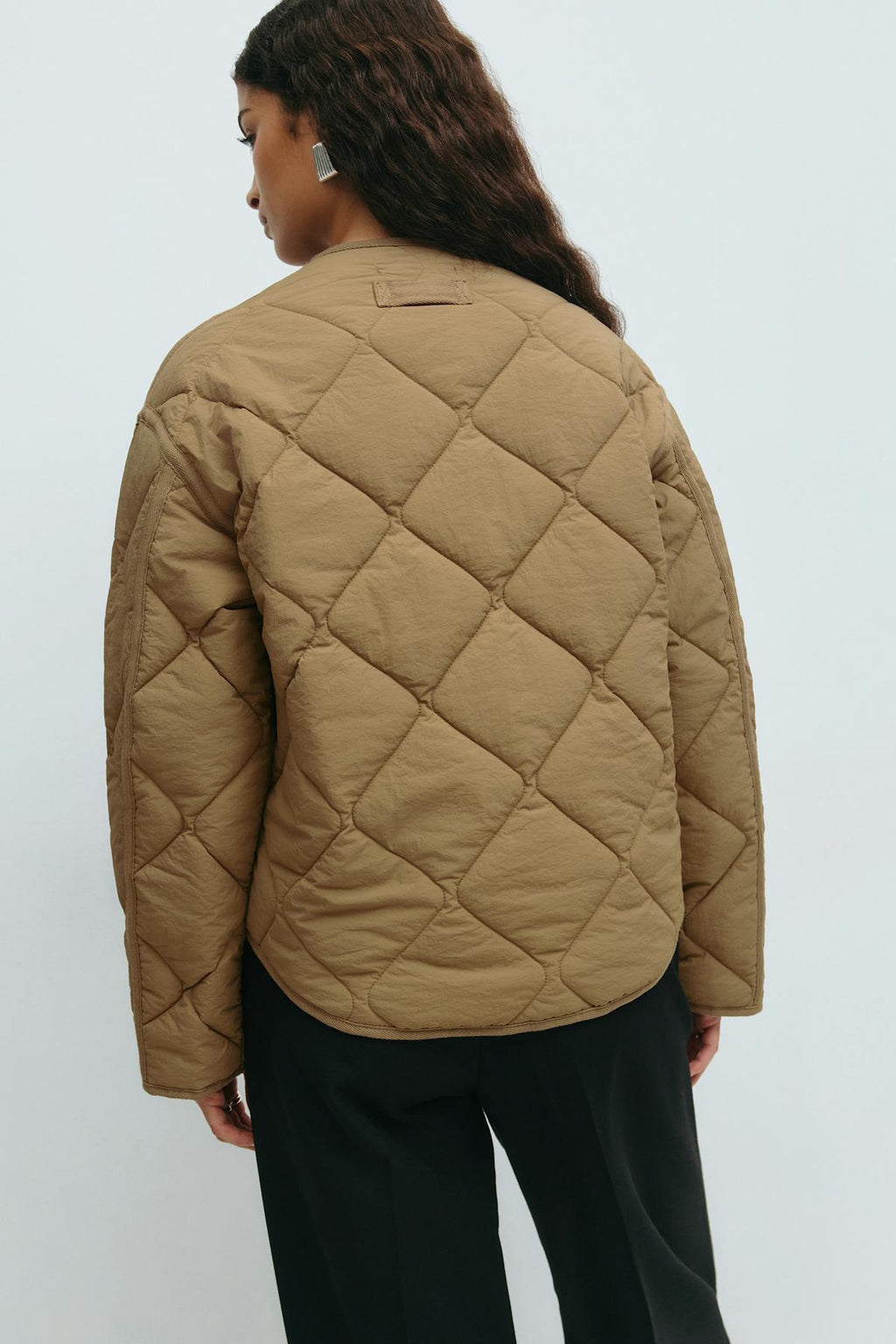 Quilted short jacket
