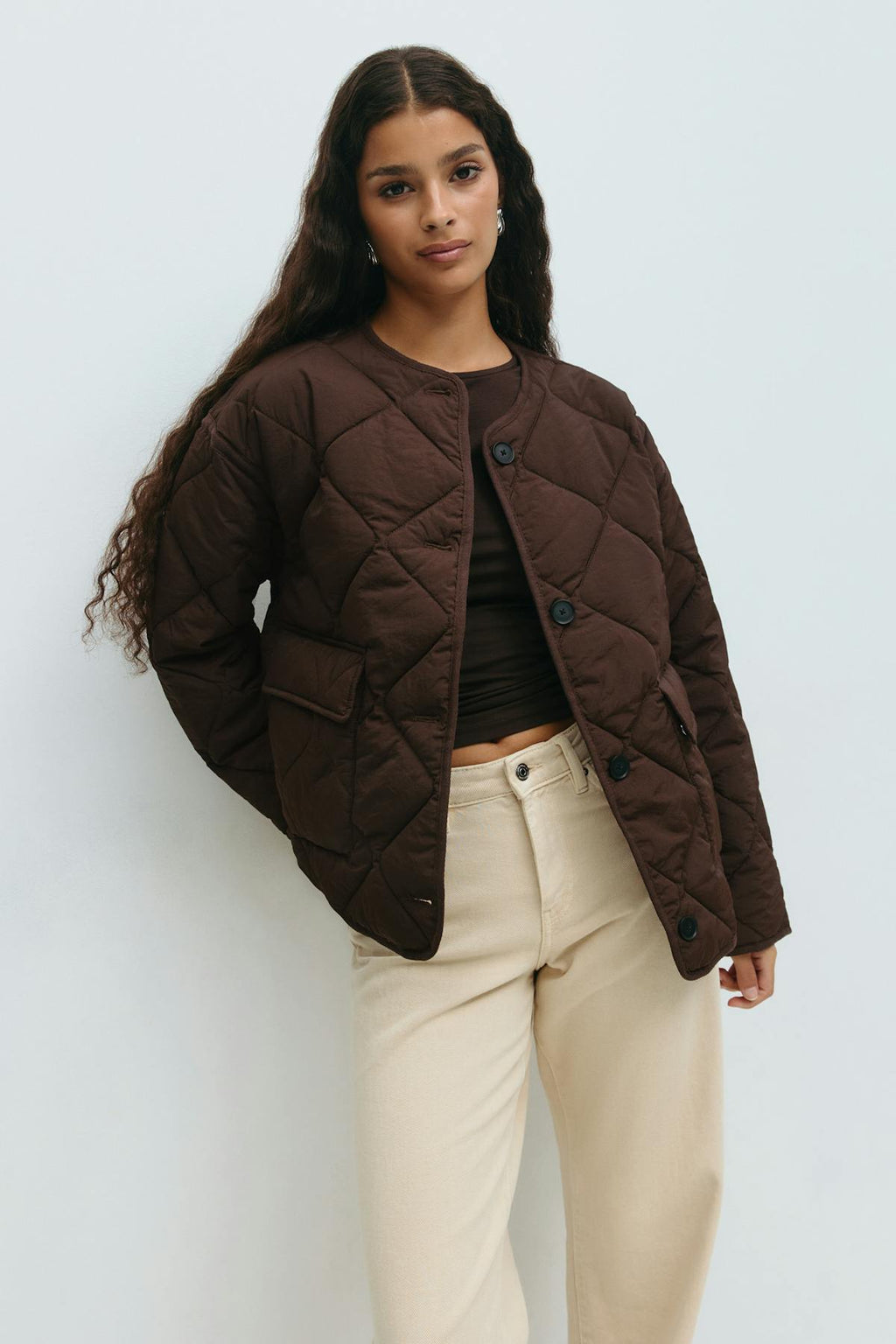 Quilted short jacket
