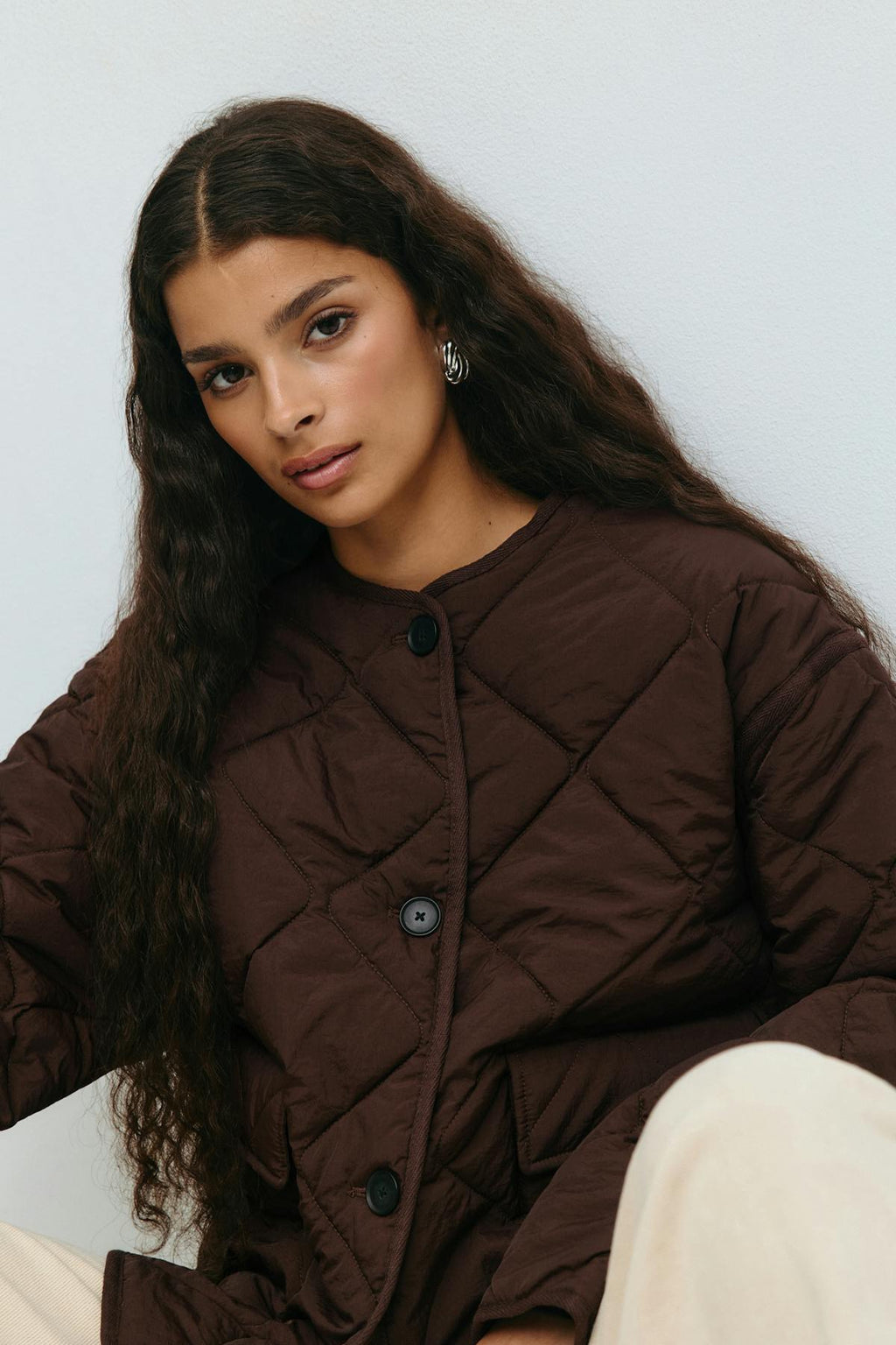 Quilted short jacket