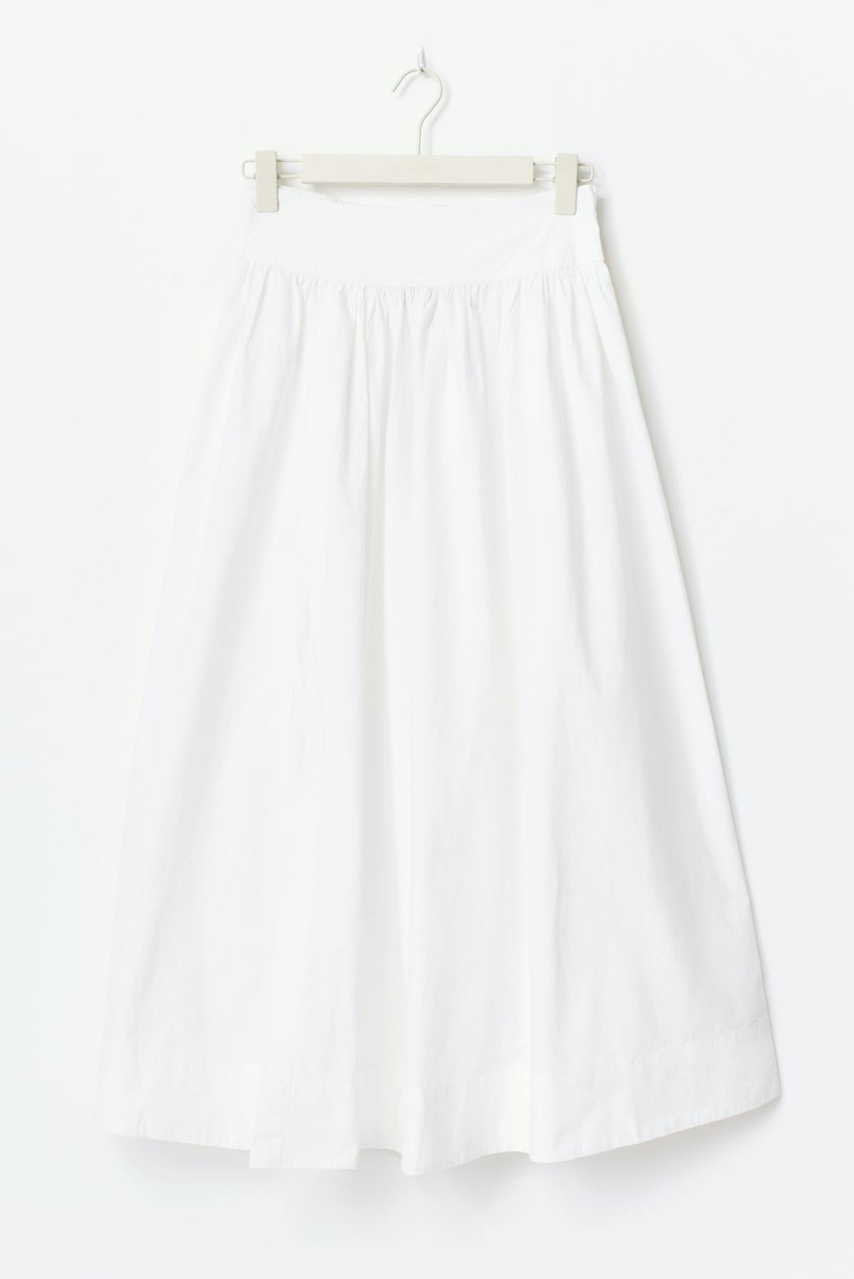 Tall poplin skirt