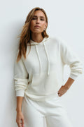 Knitted oversized hoodie