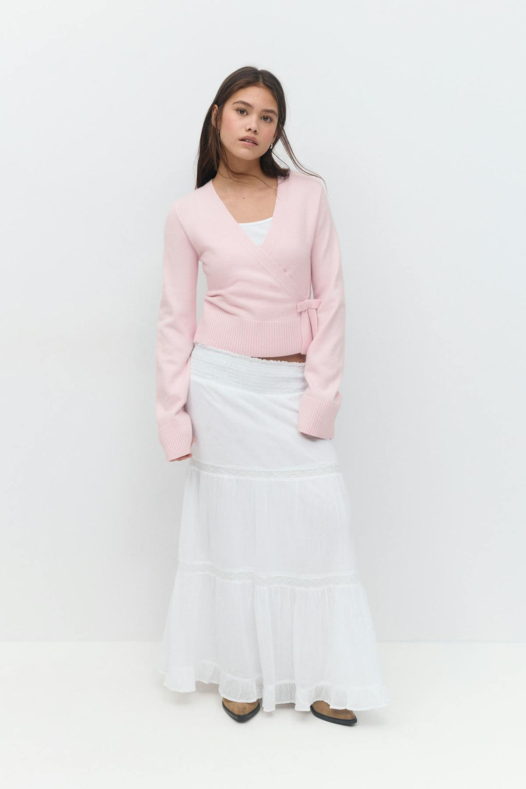 Y wrap cardigan