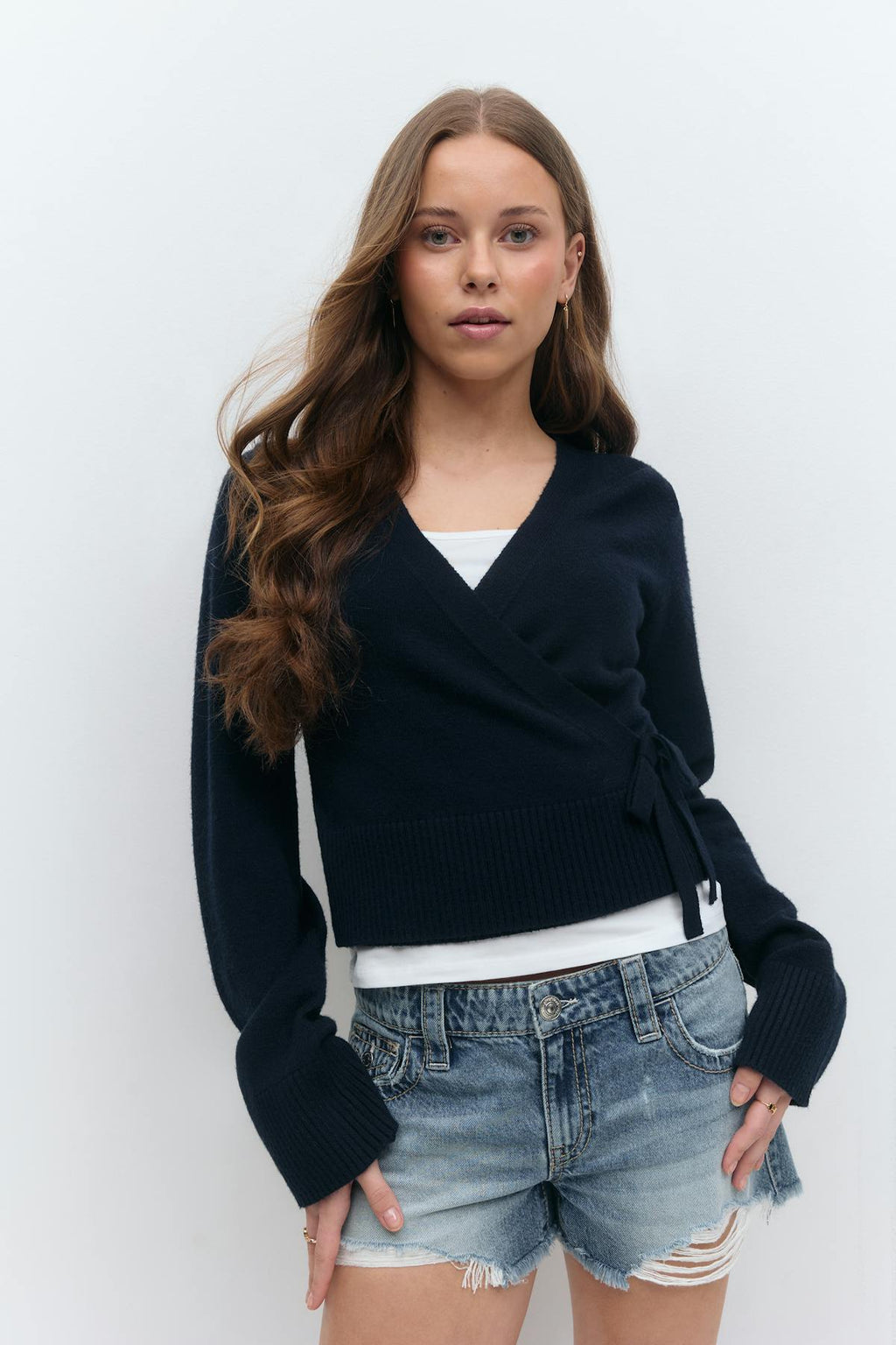 Y wrap cardigan
