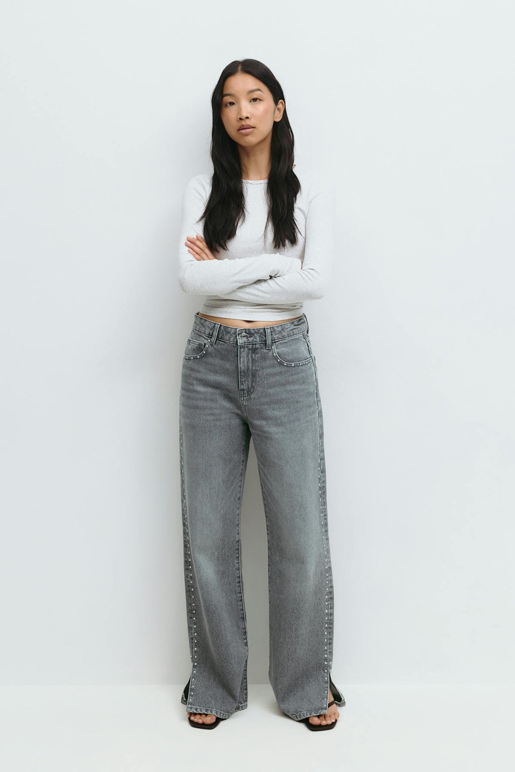 Studded jeans